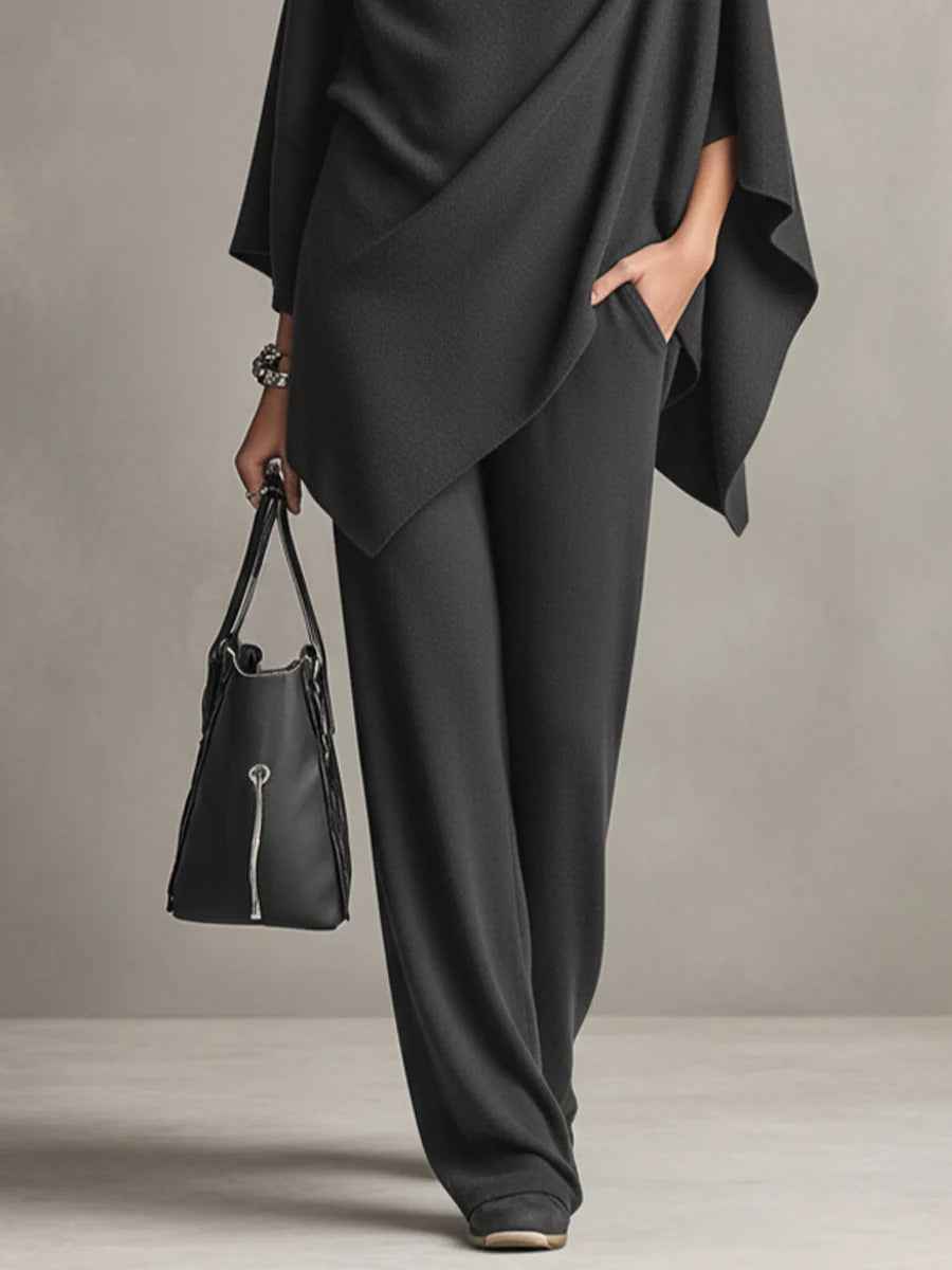 Sarina™ | Elegant Drape Two-Piece Set