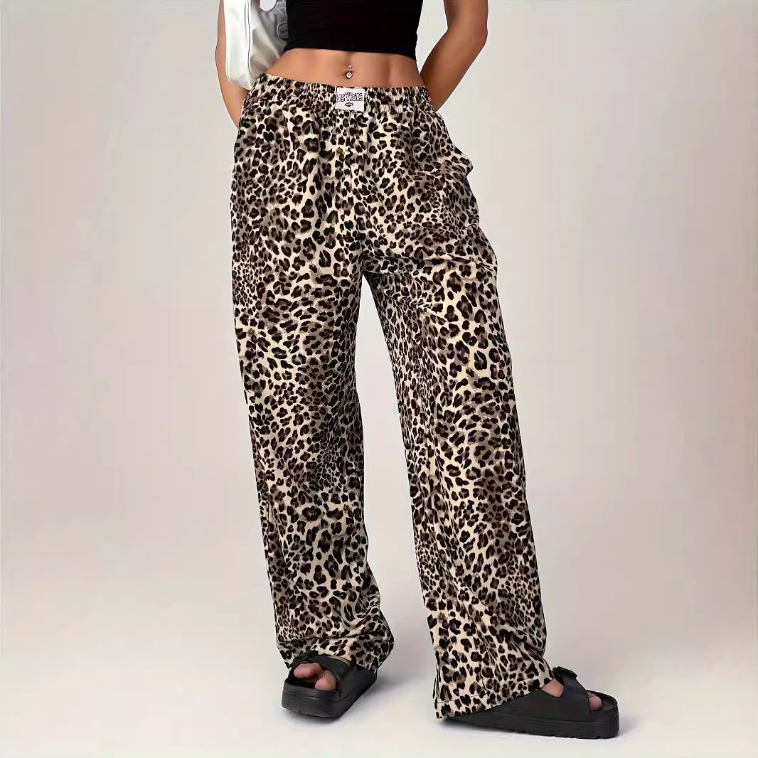 LIEZEL™ | – Comfy Straight-Leg Leopard Print Pants