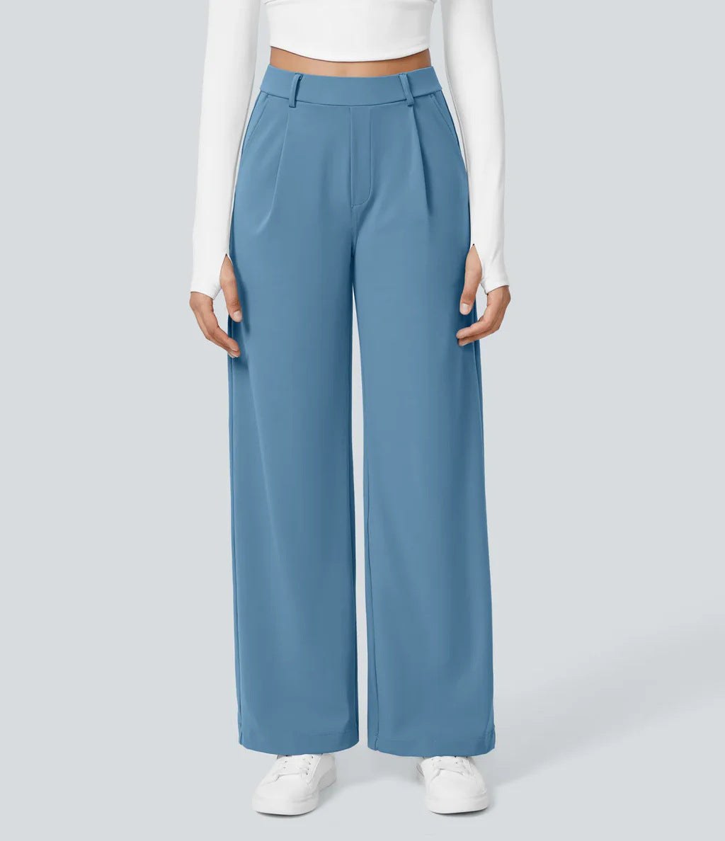 CHARMIE™ | - Casual High Waist Straight Leg Pants
