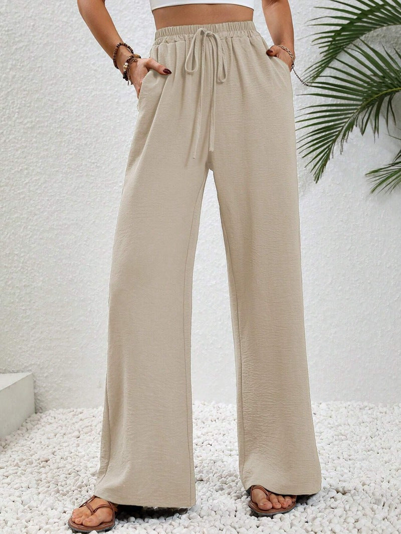 NIKU™ | - Casual Wide Leg Drawstring Pants