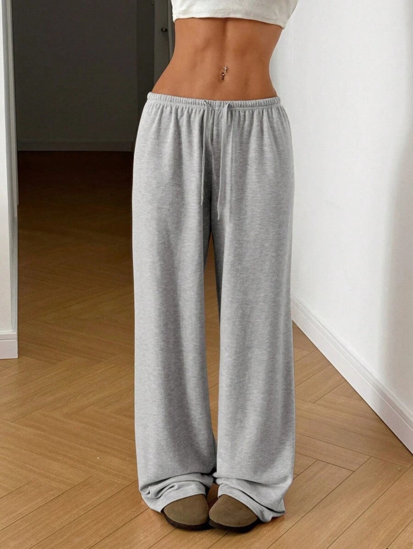 QOVELA™ | - Casual Adjustable String Wide Leg Pants