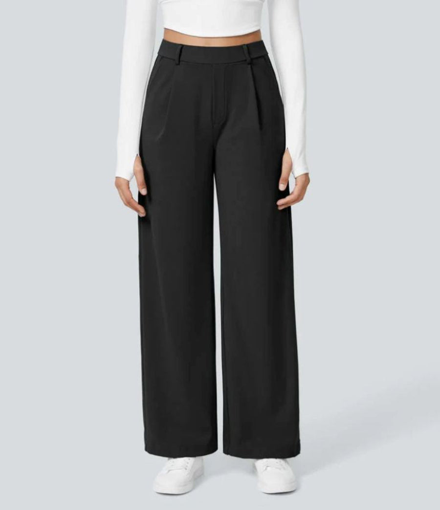 CHARMIE™ | - Casual High Waist Straight Leg Pants