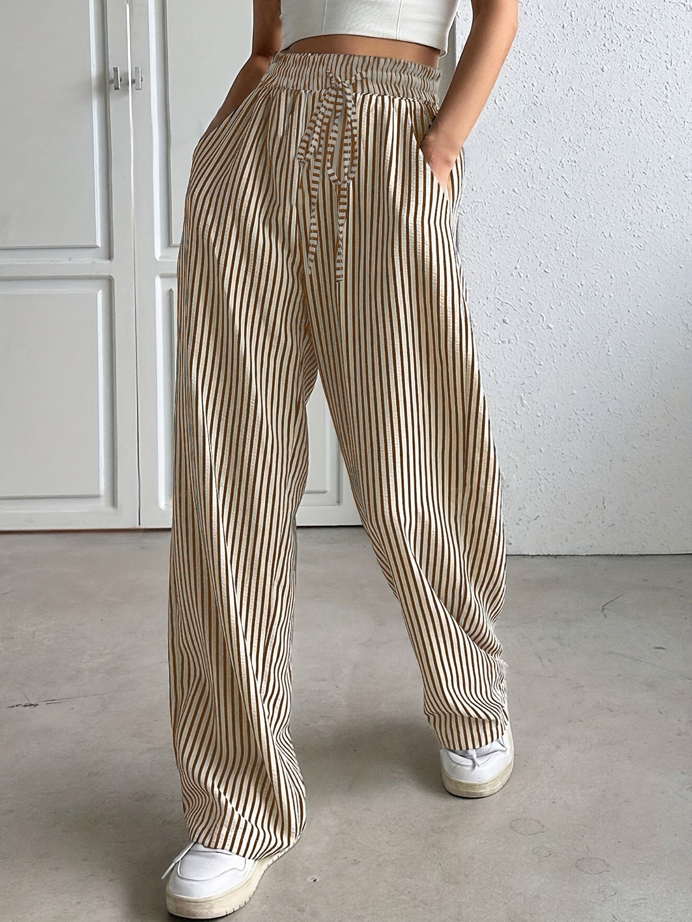 TAITE™ | - Simple Summer Striped Relaxed Fit Buttom