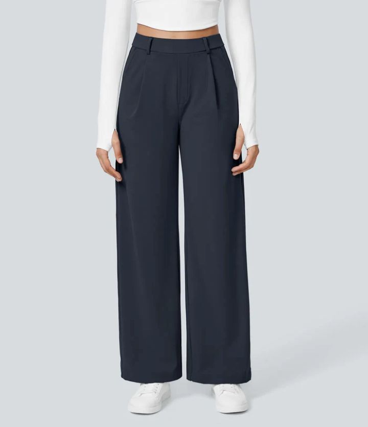 MONAH™ | - Casual Wide Leg Minimalist Trouser