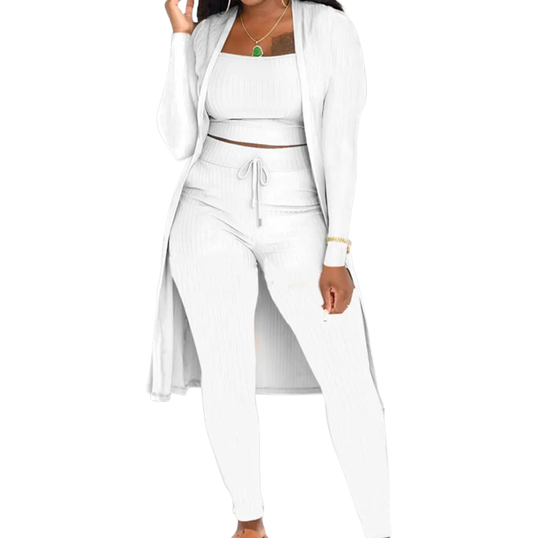 LINDEN™ | – Cozy Knit Open Front Co-ord Set