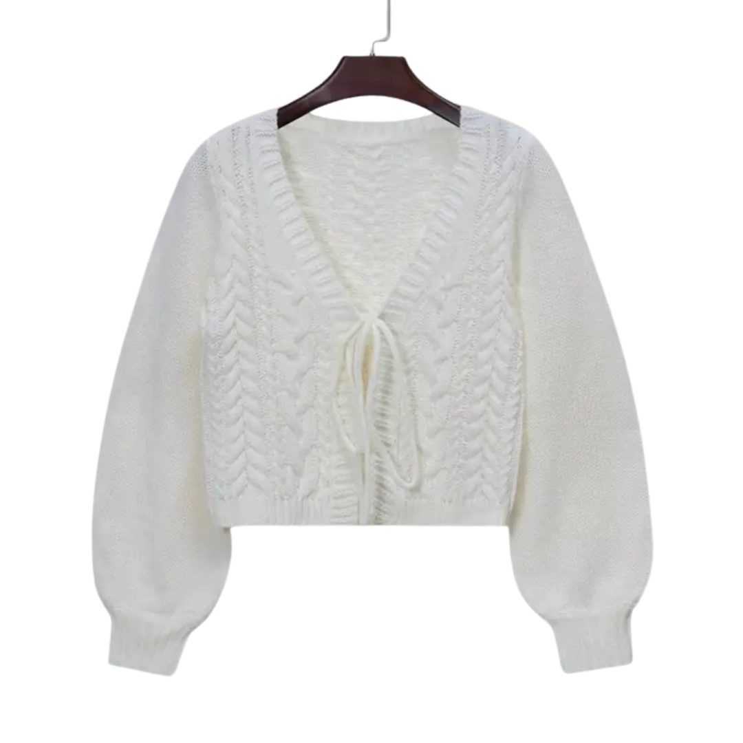BEXLEY™ | – Cozy Cable Knit Tie-Front Cardigan