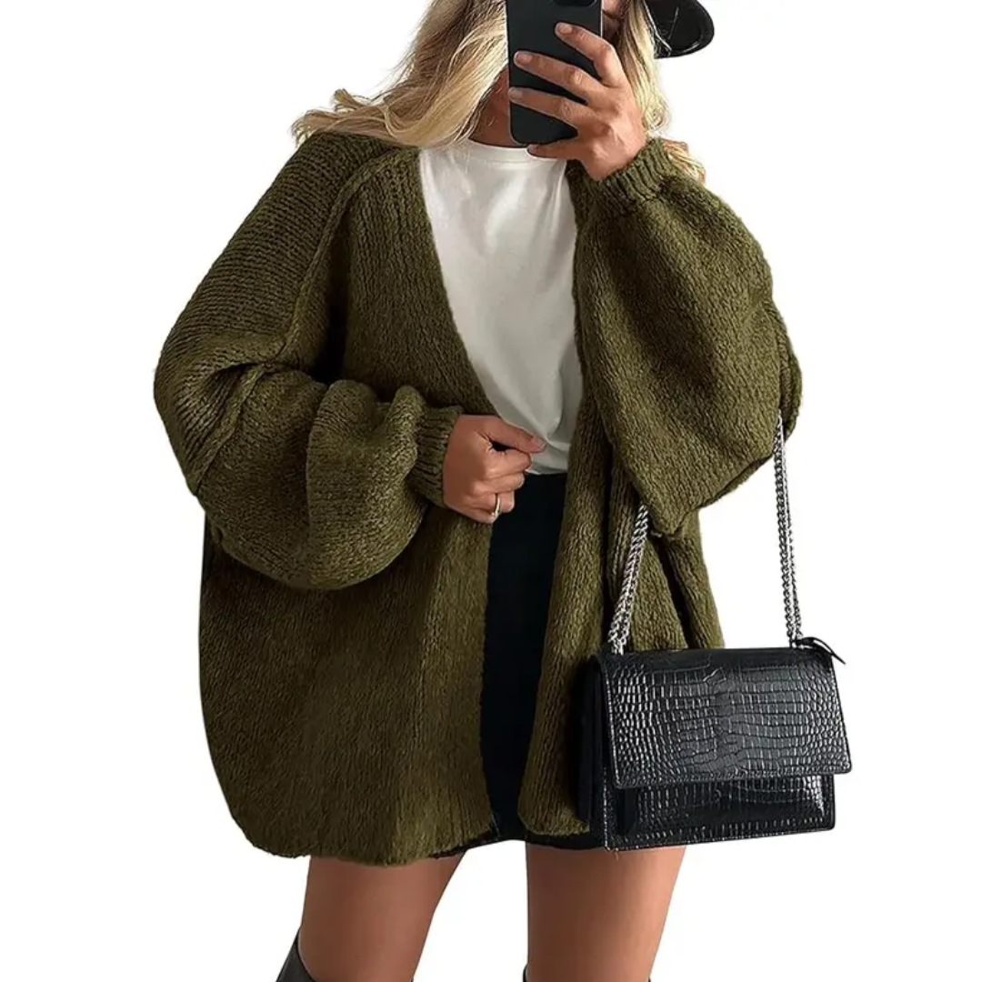 WRENLEY™ | – Cozy Oversized Open Front Cardigan Sweater