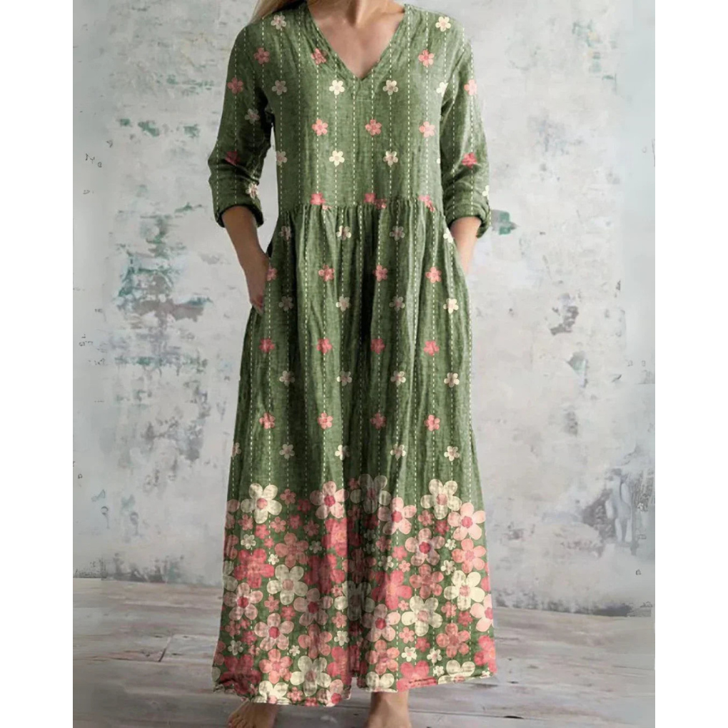 Emery™ | Vintage Floral Maxi Dress