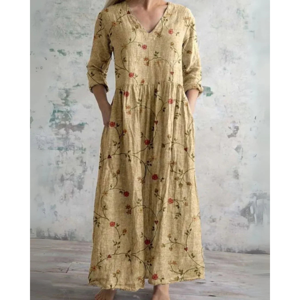 Emery™ | Vintage Floral Maxi Dress
