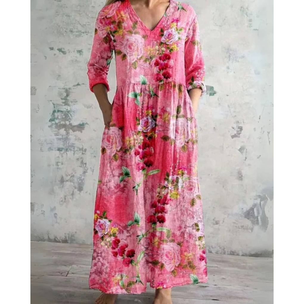 Emery™ | Vintage Floral Maxi Dress