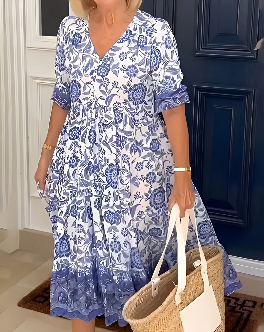 Rosetta™ | V-Neck Bohemian Dress