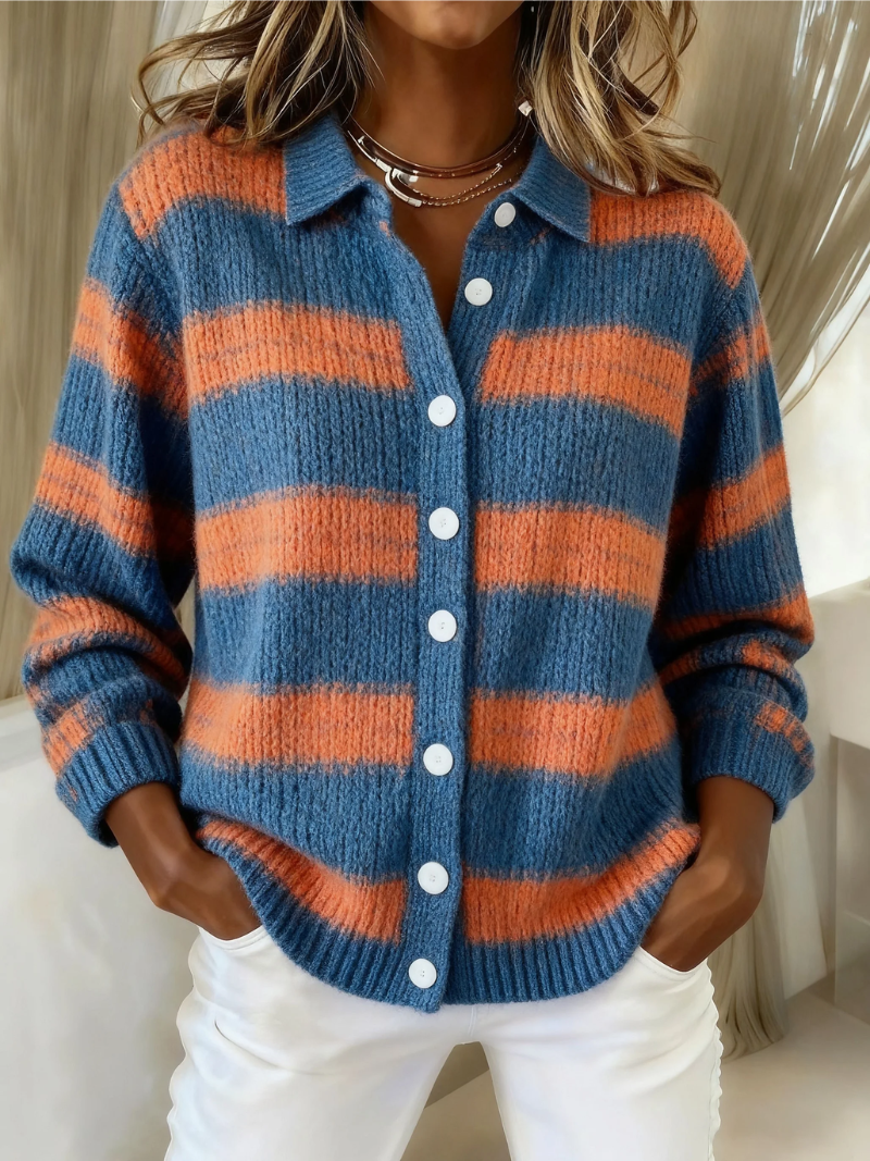 Ambre™ | – Striped Hoodie Blouse