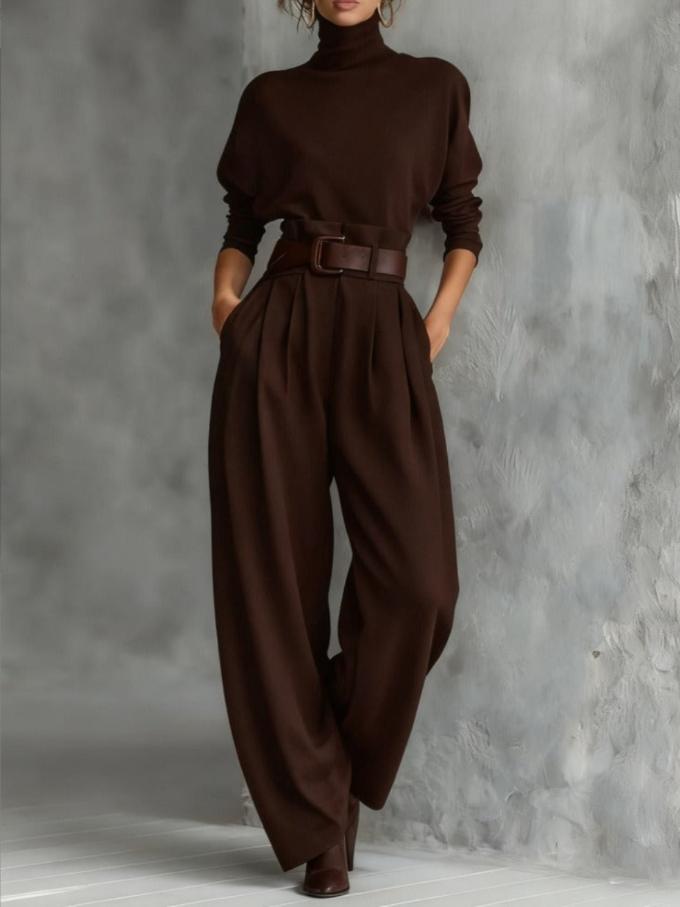 Jessica™ | Elegant Top & Straight-Leg Pants Set