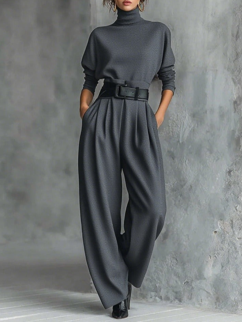 Jessica™ | Elegant Top & Straight-Leg Pants Set