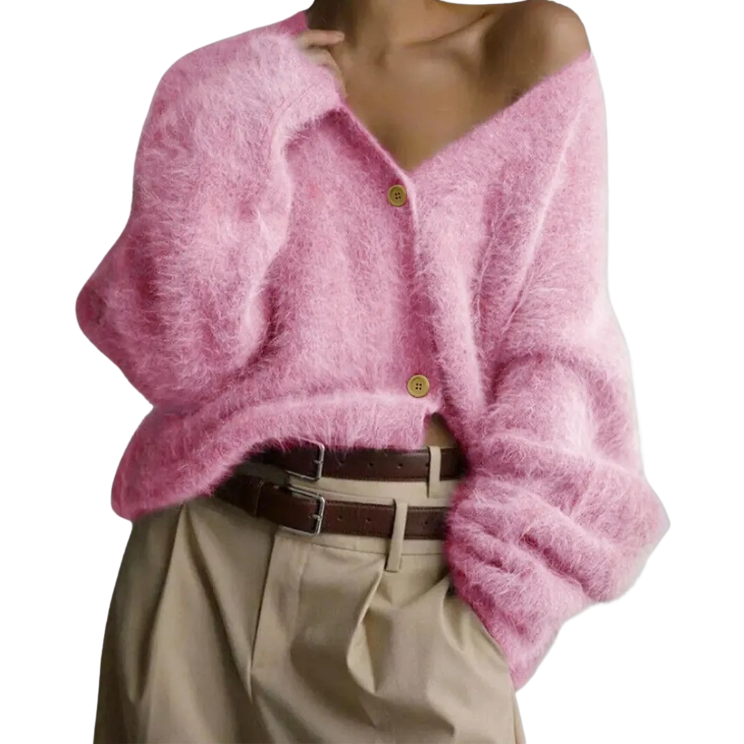 BRISEIS™ | – Cozy V-Neck Button Cardigan