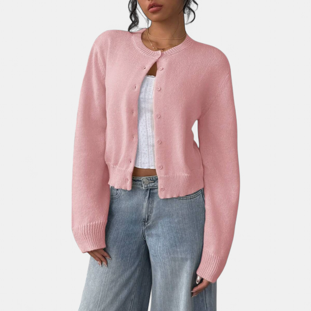 FABLE™ | – Cozy Button-Front Knit Cardigan