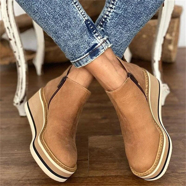 Kamala™ | Casual Wedge Ankle Boots