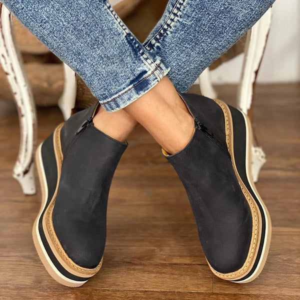 Kamala™ | Casual Wedge Ankle Boots