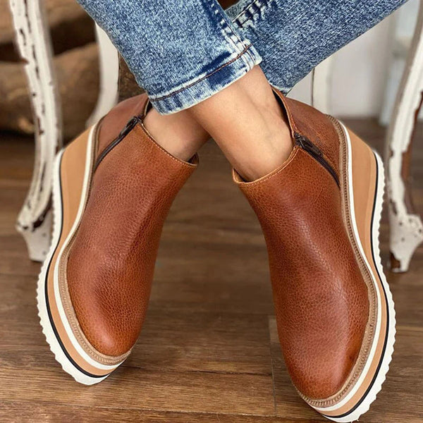 Kamala™ | Casual Wedge Ankle Boots