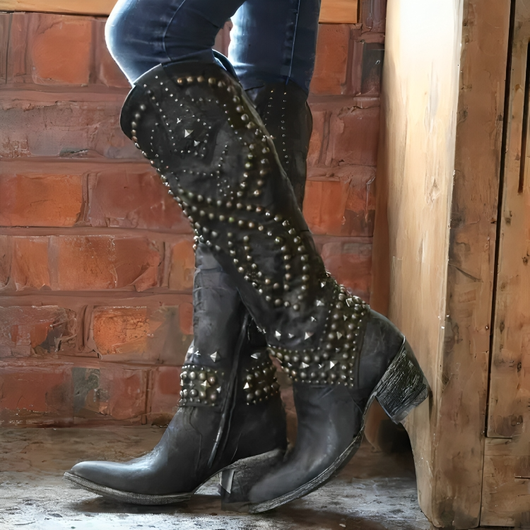 Monique™ | Western Knee-High Boots