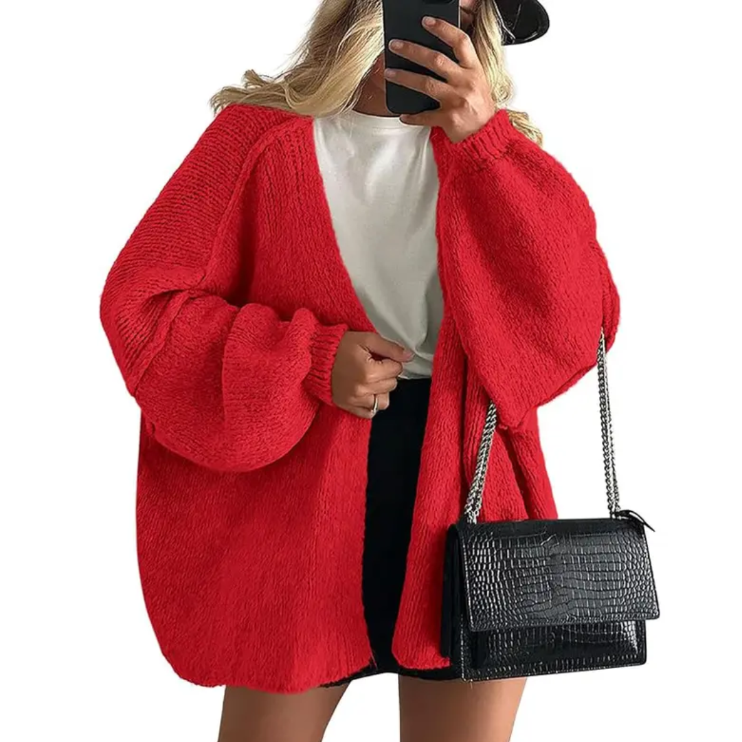WRENLEY™ | – Cozy Oversized Open Front Cardigan Sweater