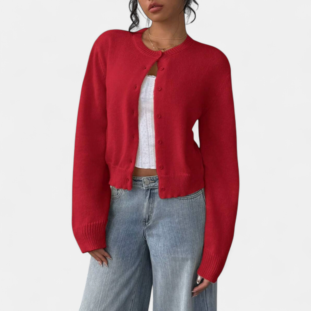 FABLE™ | – Cozy Button-Front Knit Cardigan