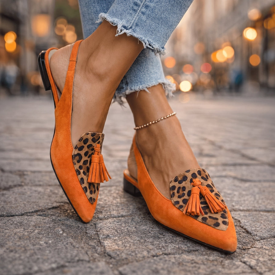 Dorotea™ | Elegant Tassel Slingback Flats