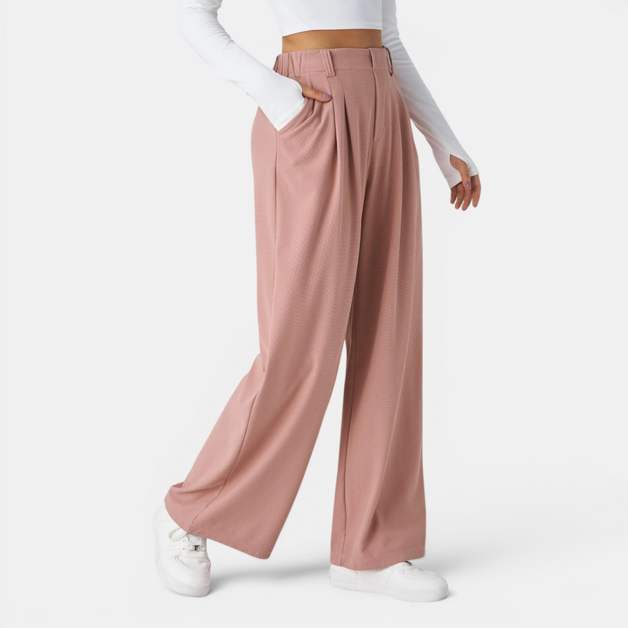 JUNOT™ | – Relaxed High-Waist Wide-Leg Trousers