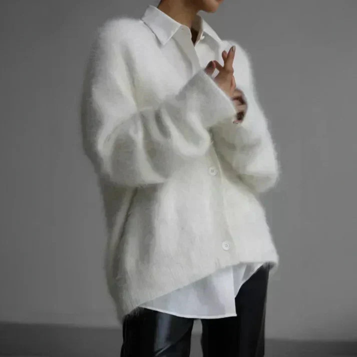 ADELE™ | - Fuzzy Mohair Cardigan