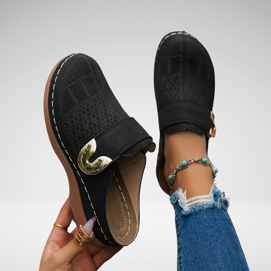 Caprielle™ | Chic Supportive Wedge Sandals