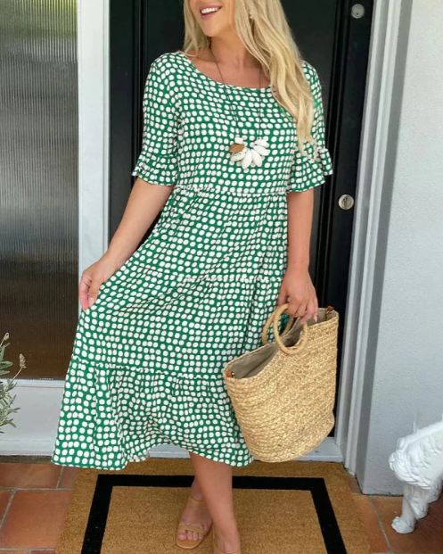 Julia™ | Short-Sleeve Midi Dress