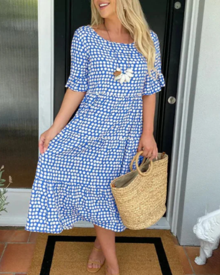 Julia™ | Short-Sleeve Midi Dress