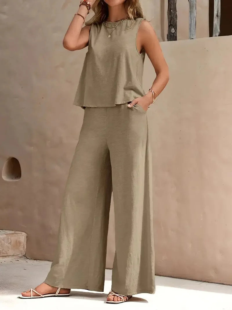 Danielle™ | Sleeveless Two-Piece Set