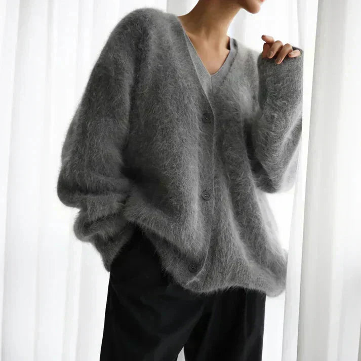 ADELE™ | - Fuzzy Mohair Cardigan