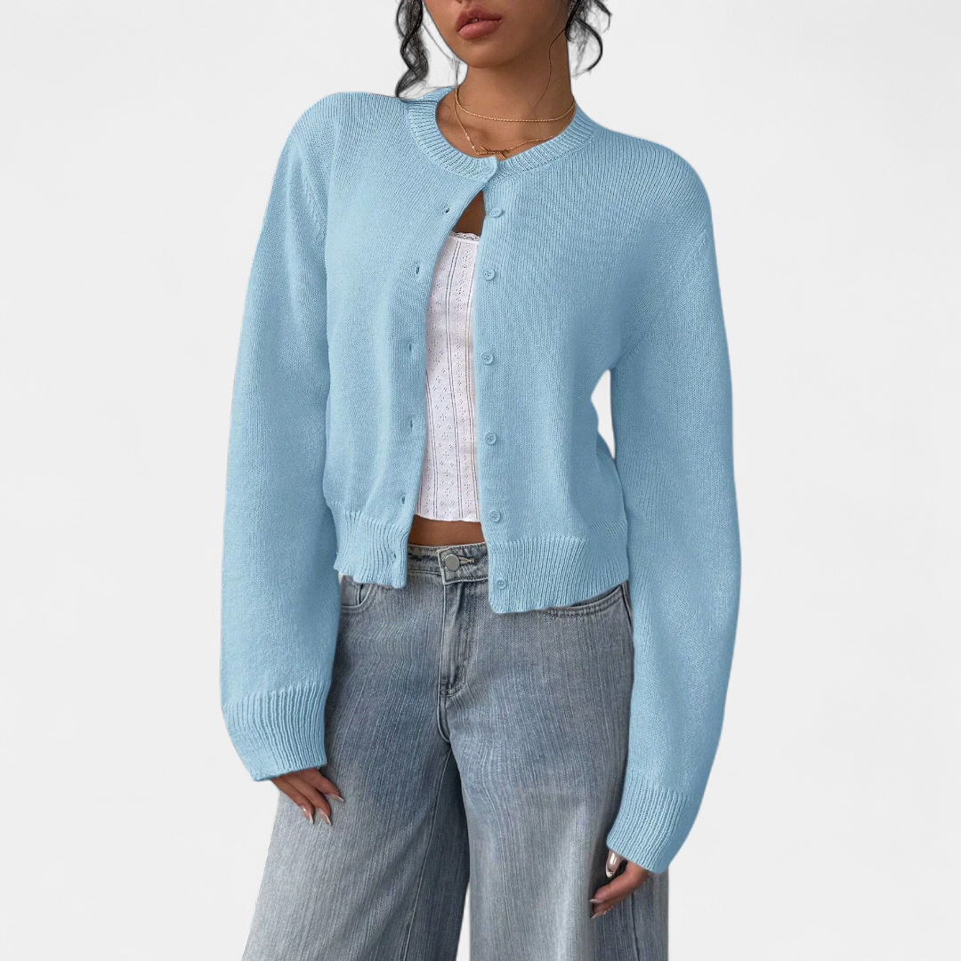 FABLE™ | – Cozy Button-Front Knit Cardigan