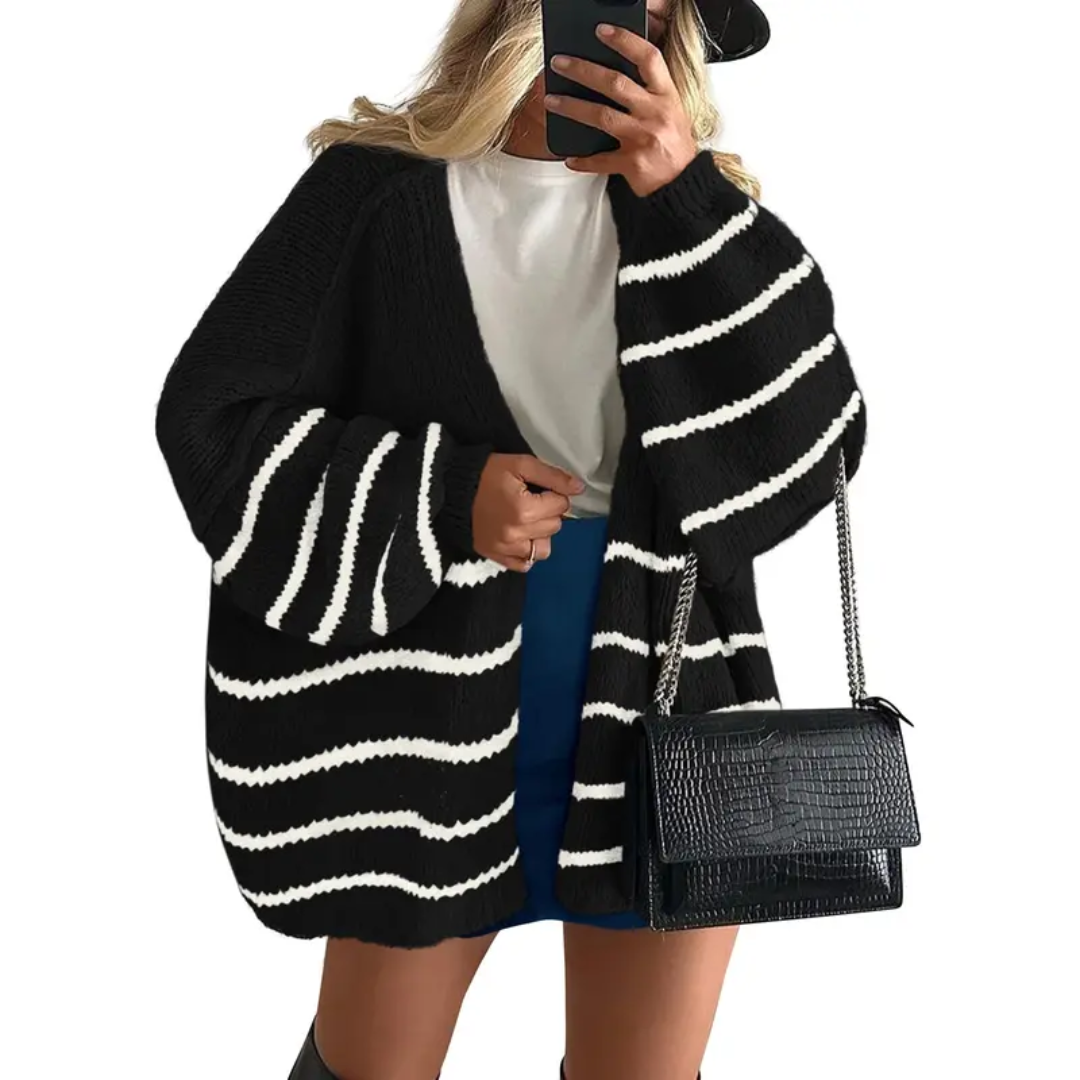 WINONA™ | – Cozy Oversized Lantern Sleeve Cardigan