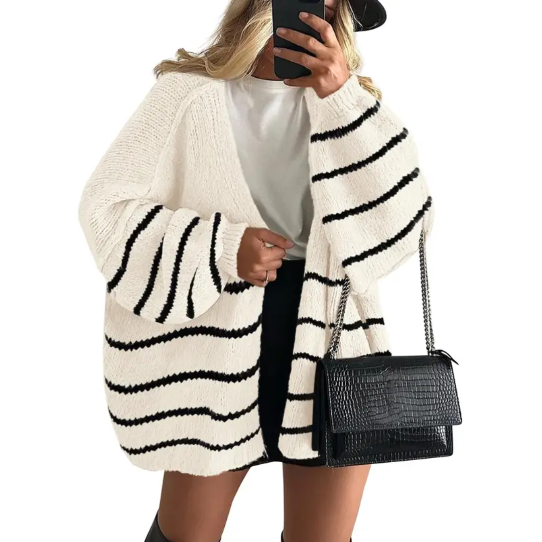WINONA™ | – Cozy Oversized Lantern Sleeve Cardigan