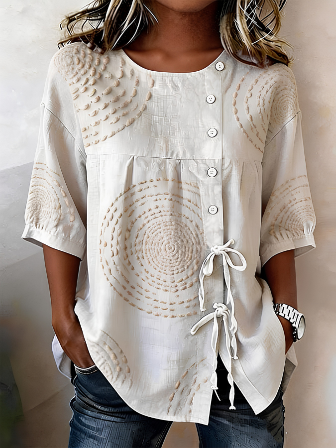 Mirabelle™ | Embroidered Casual Top