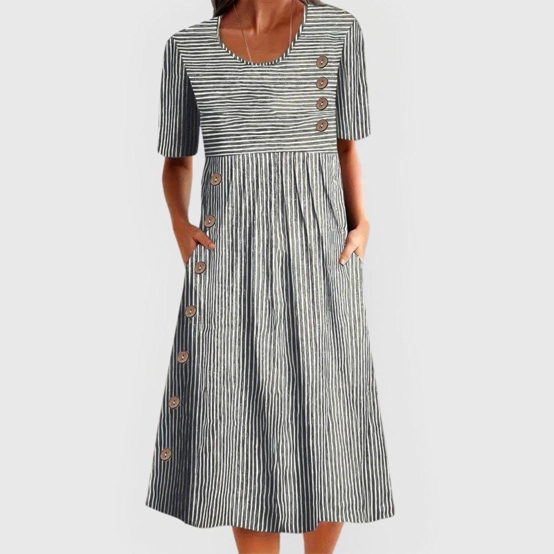 Jovie™ | Striped Midi Dress