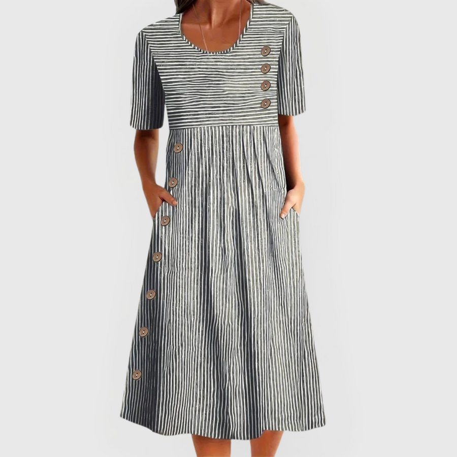 Jovie™ | Striped Midi Dress