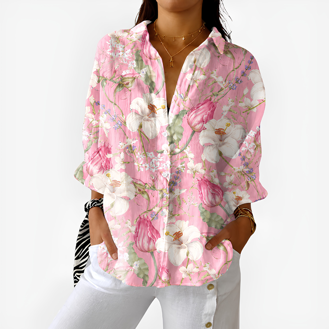 Blush Blossom Floral Blouse™