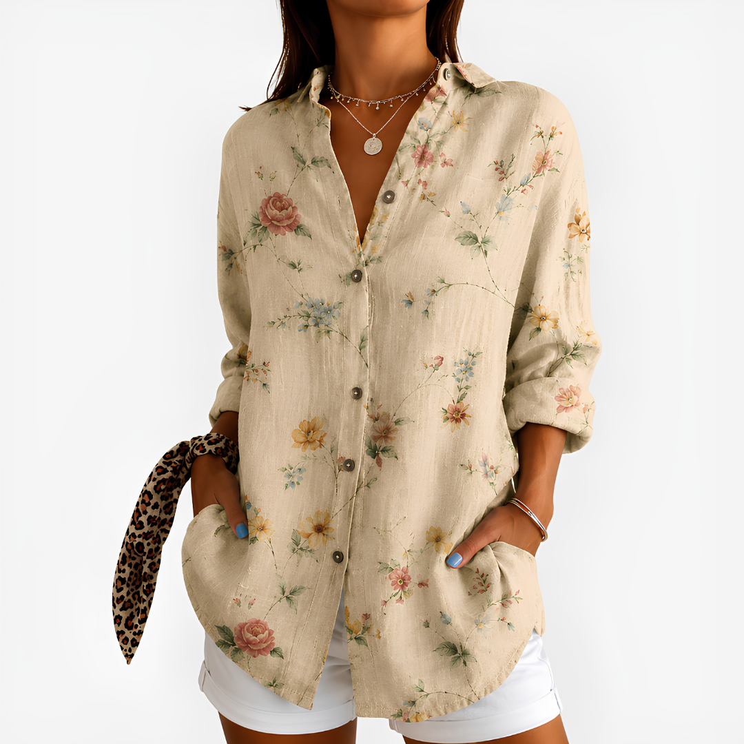 Vintage Meadow Floral Blouse™