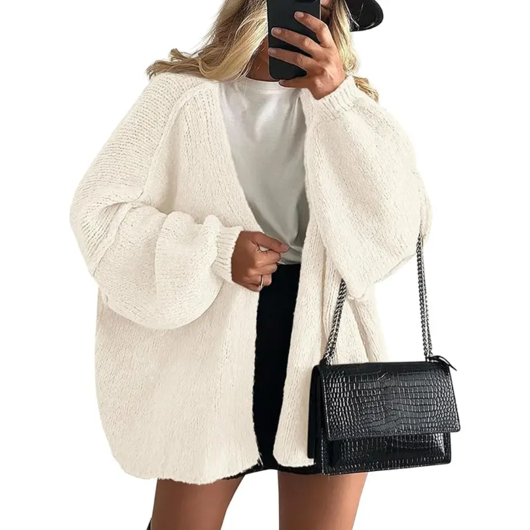 WRENLEY™ | – Cozy Oversized Open Front Cardigan Sweater