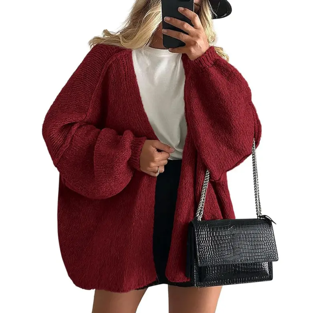 WRENLEY™ | – Cozy Oversized Open Front Cardigan Sweater