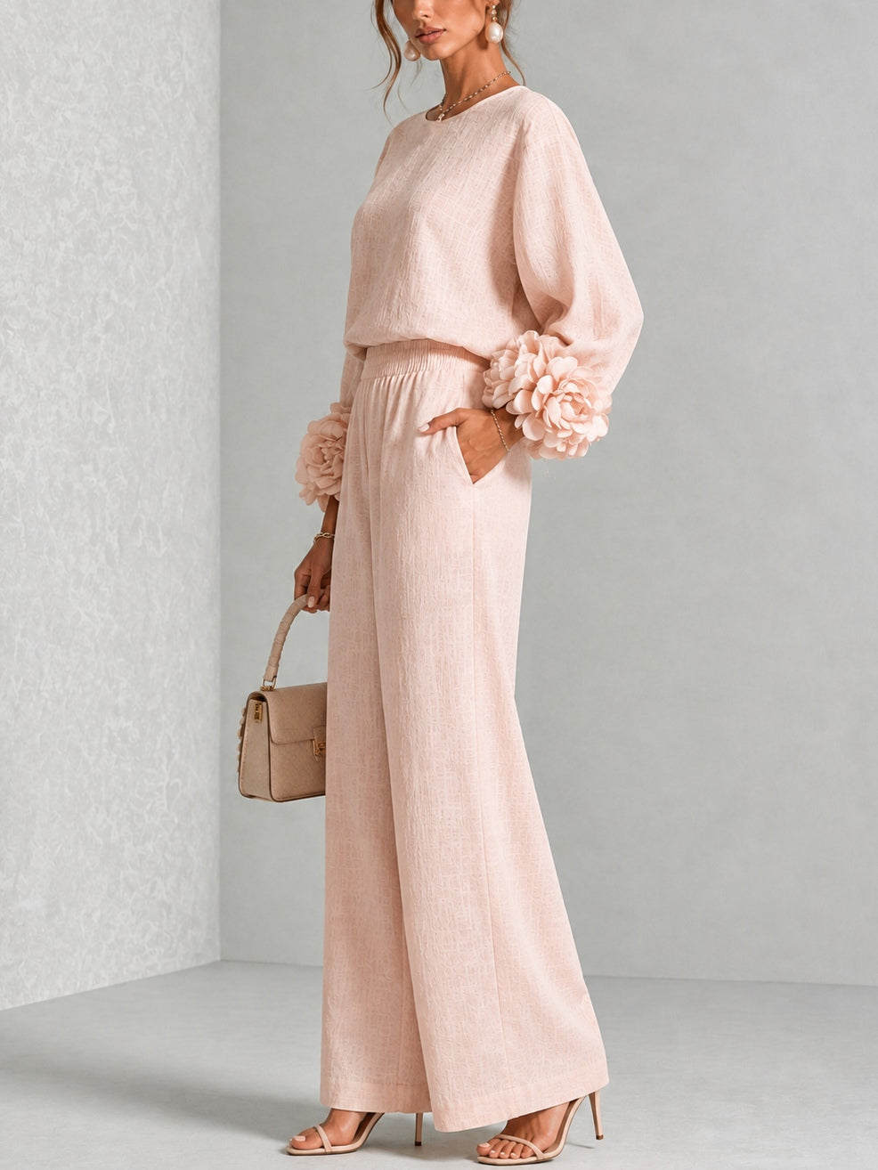 Yolanda™ | Ruffle Cuff Two-Piece Set