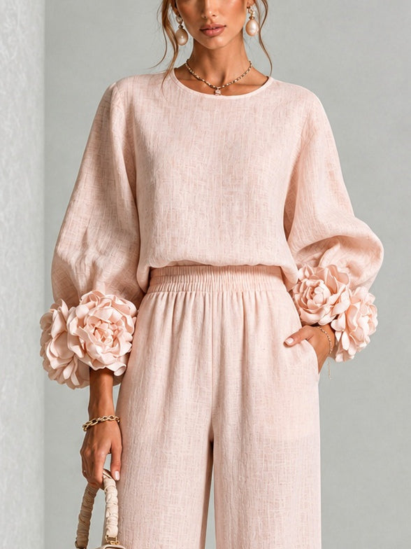 Yolanda™ | Ruffle Cuff Two-Piece Set