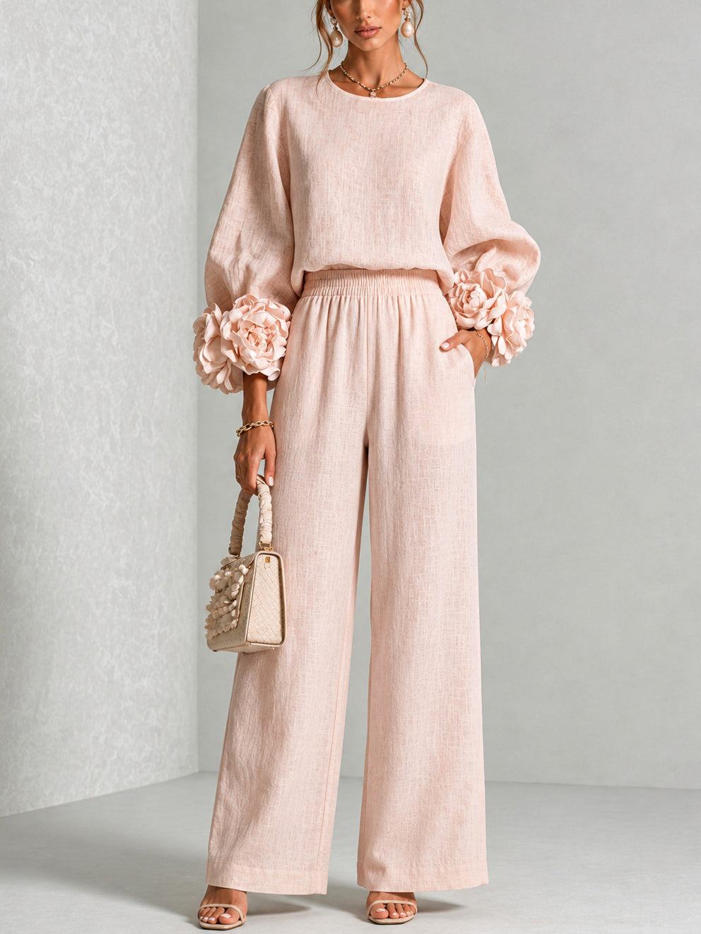 Yolanda™ | Ruffle Cuff Two-Piece Set