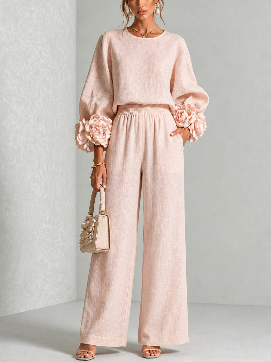 Yolanda™ | Ruffle Cuff Two-Piece Set