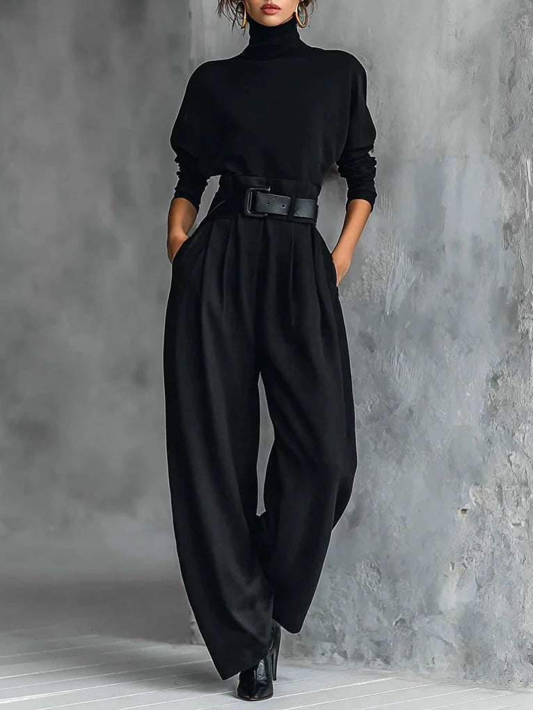 Jessica™ | Elegant Top & Straight-Leg Pants Set