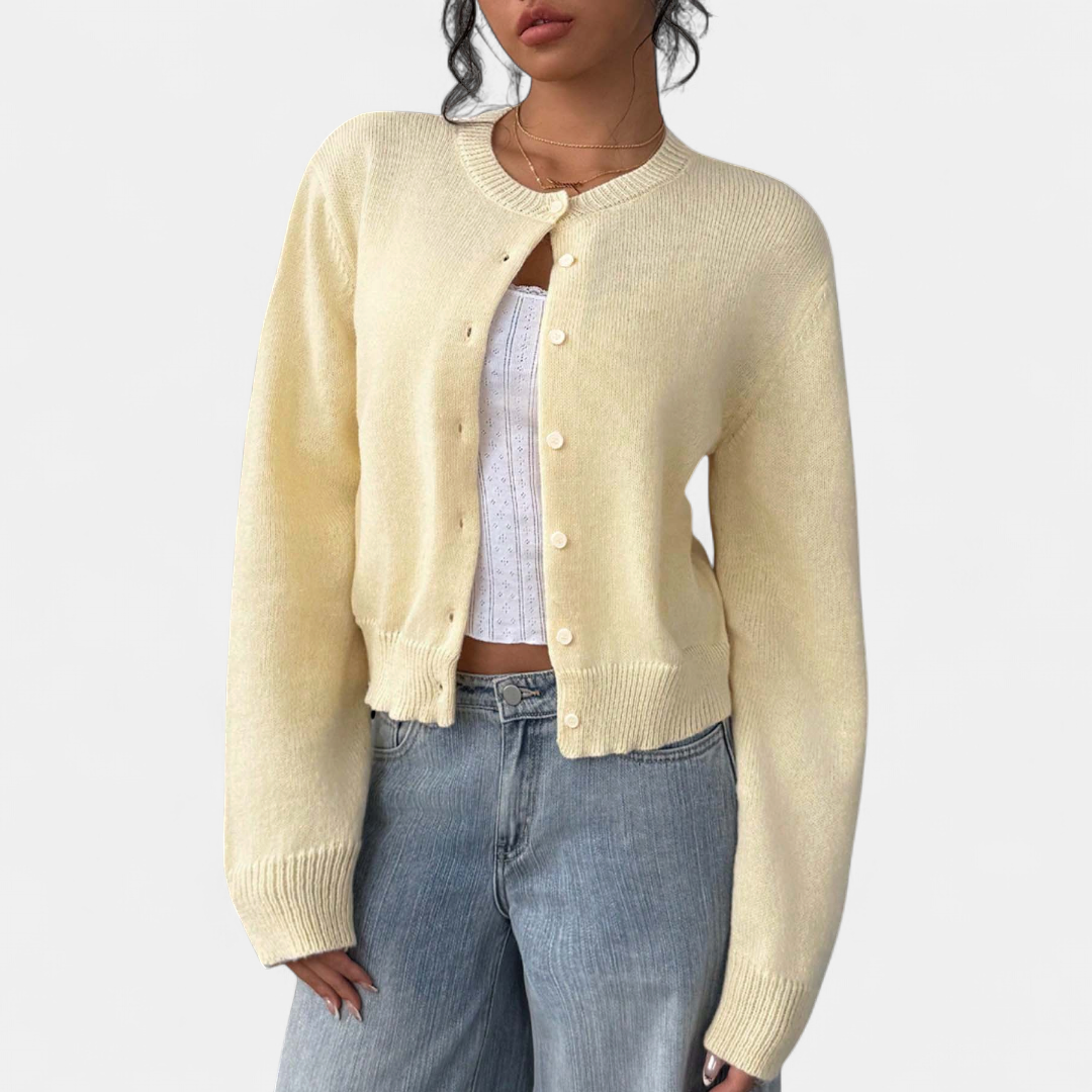 FABLE™ | – Cozy Button-Front Knit Cardigan